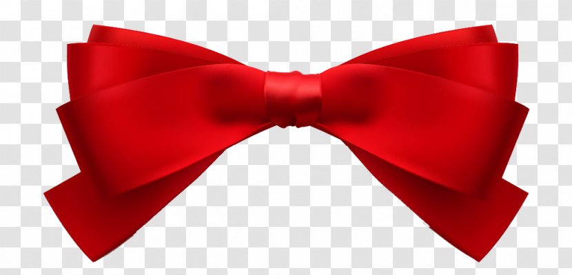 Ribbon Bow Tie Shoelace Knot - Necktie - Red Transparent PNG