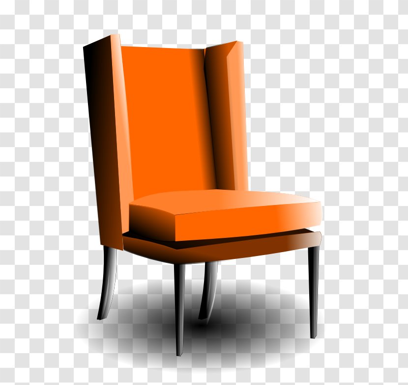 Chair Furniture Table Clip Art - Public Domain - Interior Design Clipart Transparent PNG