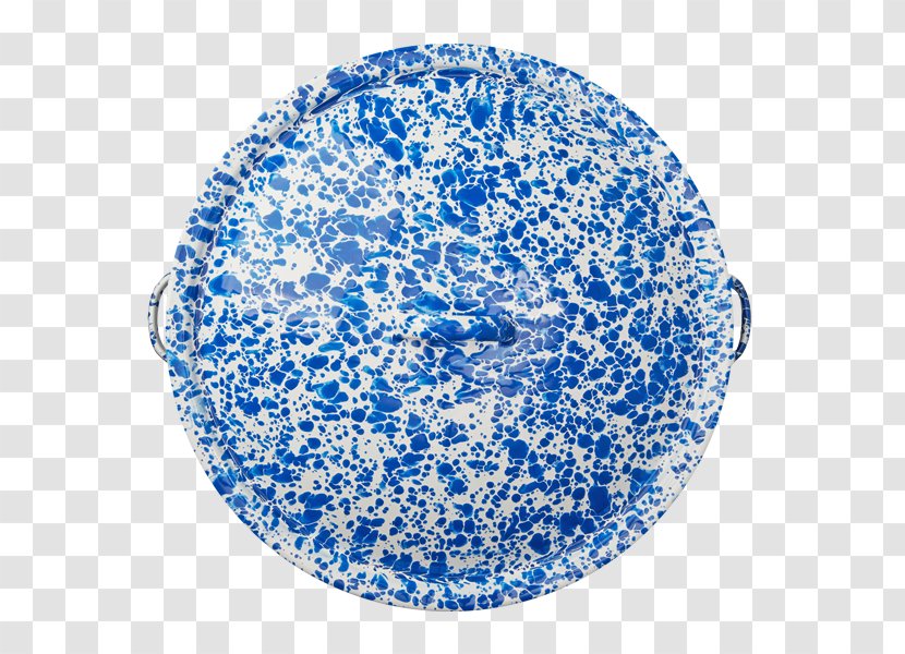Blue And White Pottery Circle Point Porcelain Tableware - Pot Top Transparent PNG