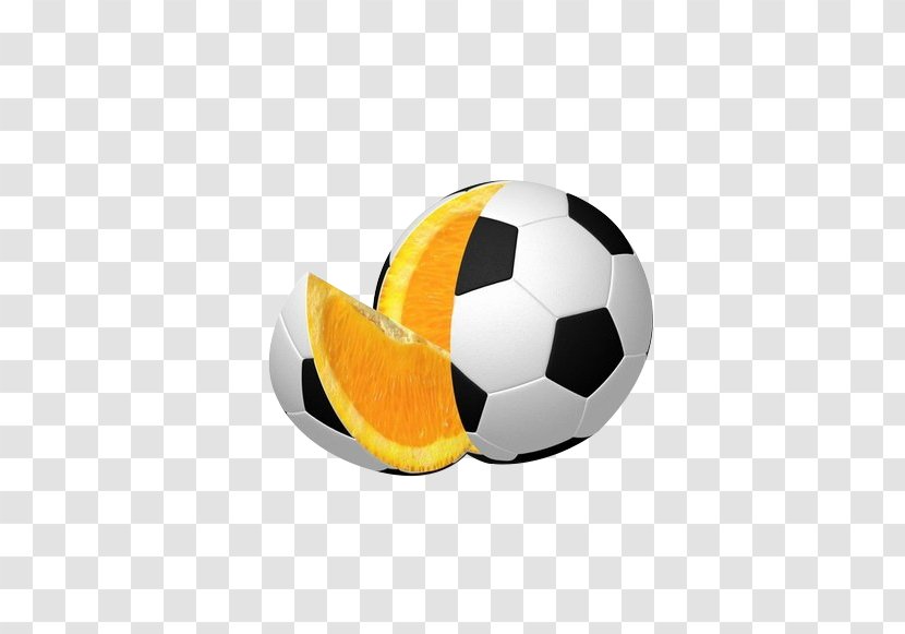 Orange Juice Football Pitch Player - Ball Transparent PNG