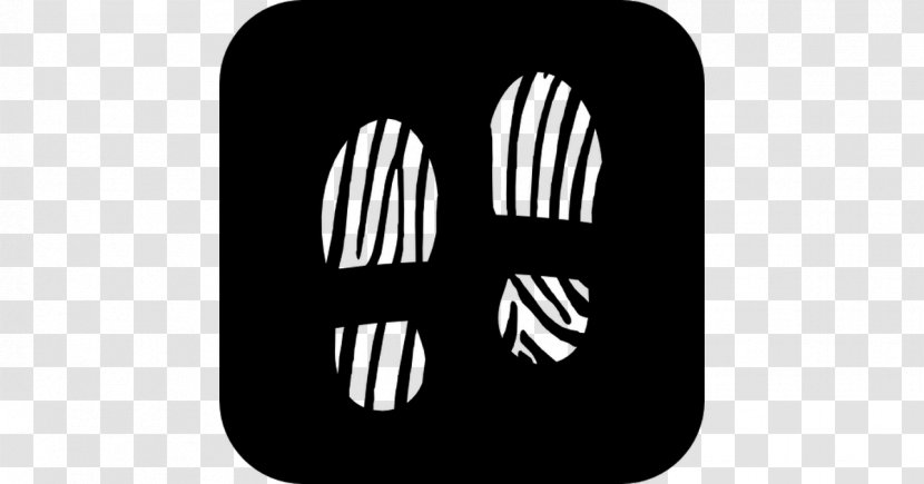 Logo Finger White Line Font - Black And Transparent PNG