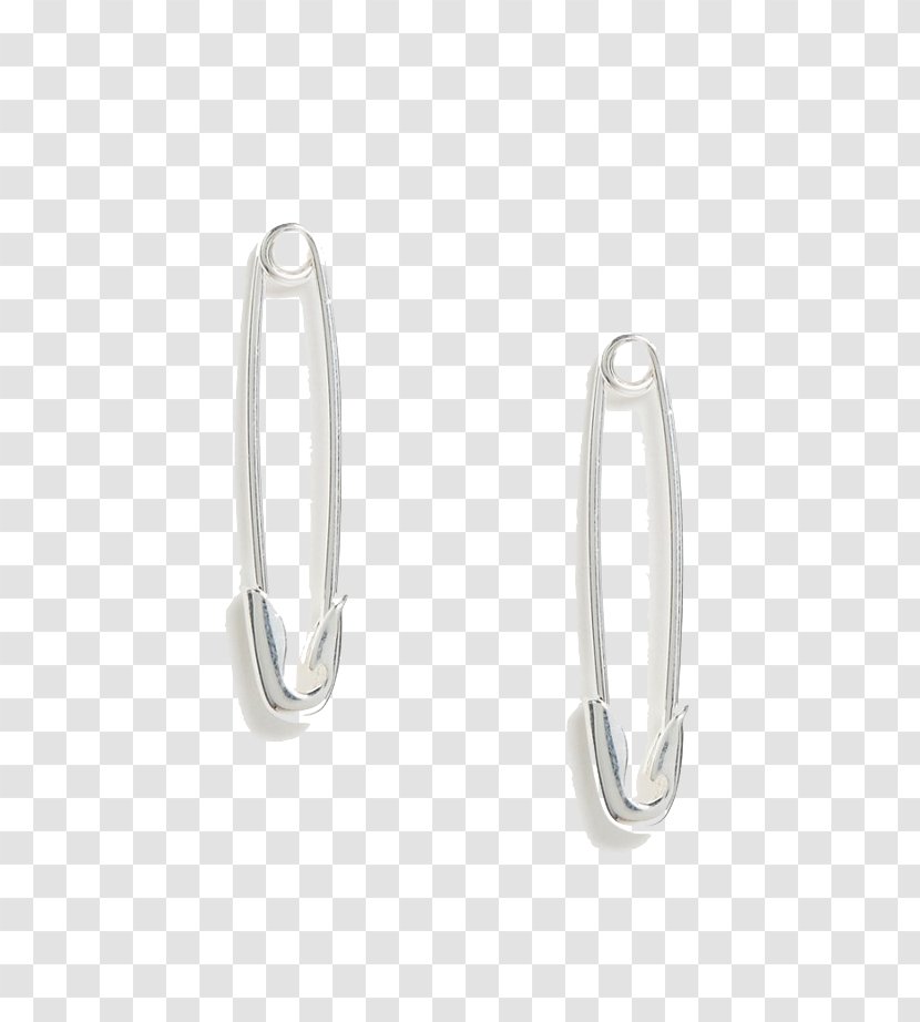 Earring Silver Body Jewellery - Earrings Transparent PNG