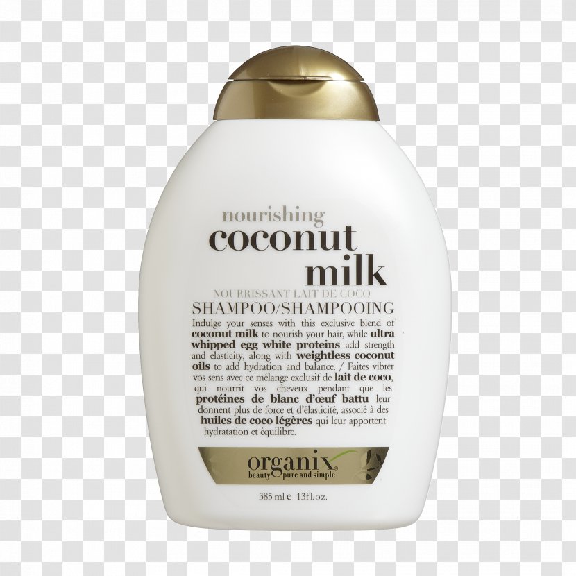OGX Nourishing Coconut Milk Shampoo Hair Care Organix Anti-Breakage Serum - Conditioner - Coco Transparent PNG