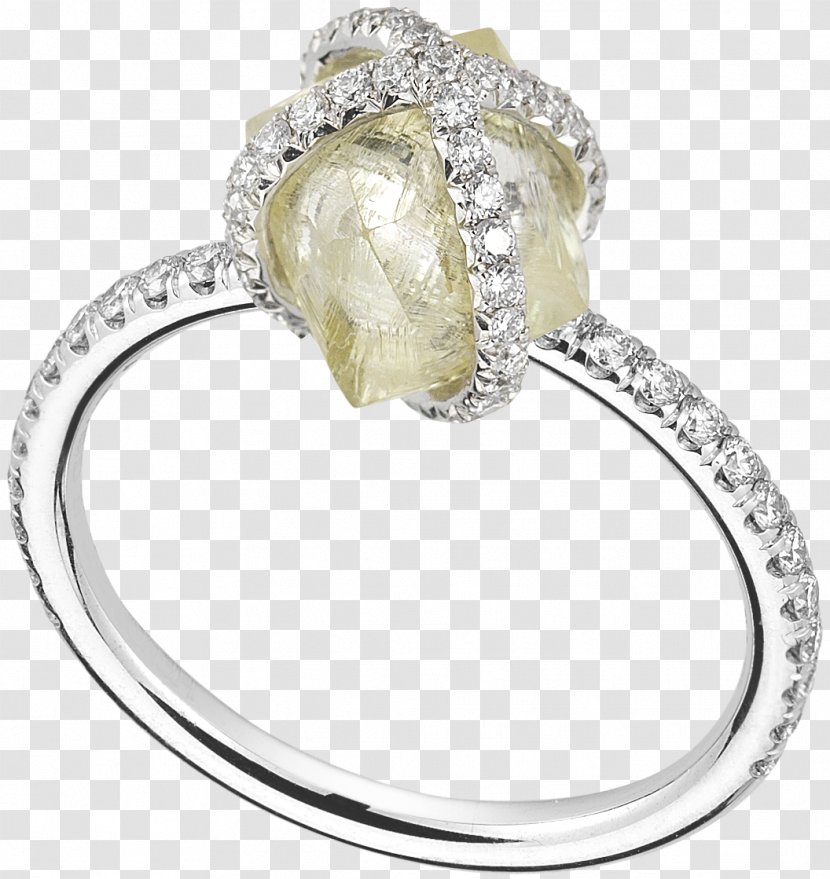Engagement Ring Diamond Jewellery Wedding - Tiffany Yellow - Rough Transparent PNG