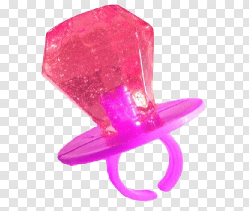 Lollipop Ring Pop Engagement Gemstone - Magenta Transparent PNG