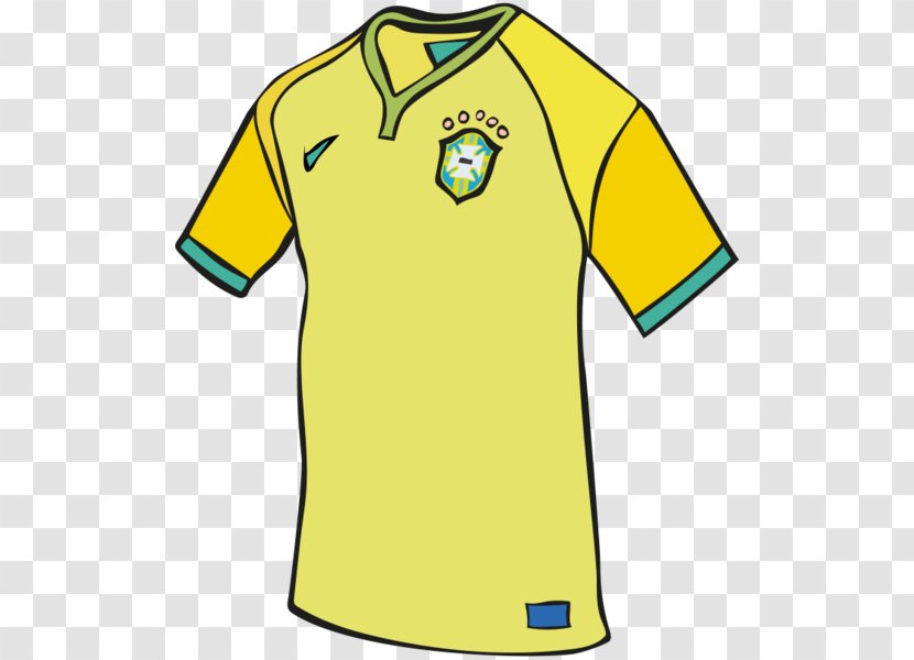 Sports Fan Jersey T-shirt Brand Equity Sleeve - Brazil Shirt Transparent PNG
