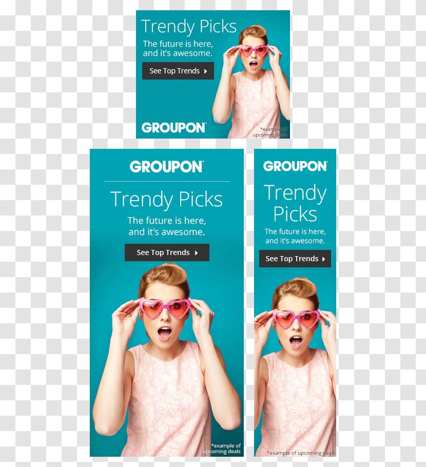 Advertising Web Banner Groupon Affiliate Marketing - Eyewear - Travel Ads Transparent PNG
