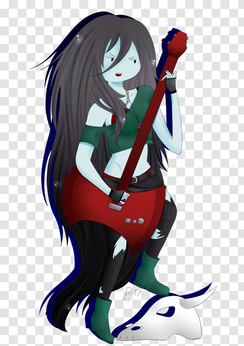Marceline The Vampire Queen Punk Rock Drawing - Watercolor - Finn Human Transparent PNG