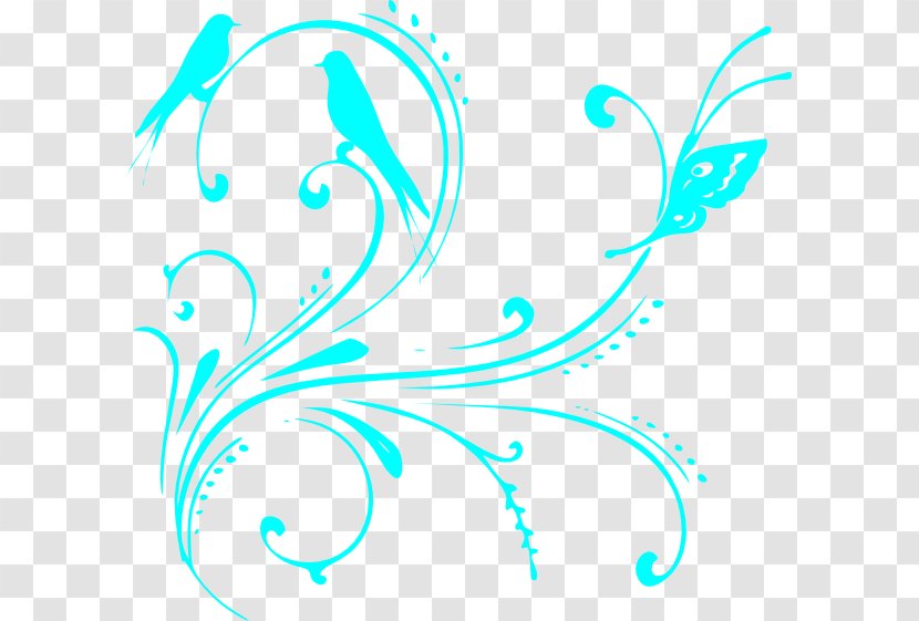 Free Content Clip Art - Turquoise Flower Cliparts Transparent PNG
