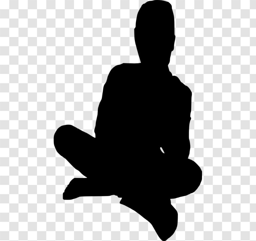 Silhouette - Sitting Transparent PNG