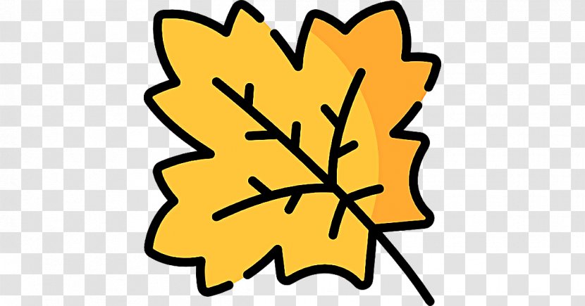 Yellow Leaf Line Clip Art Plant Transparent PNG