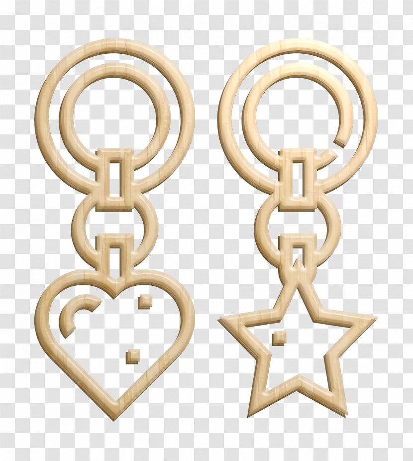 Laser Icon - Earring - Symbol Gold Transparent PNG