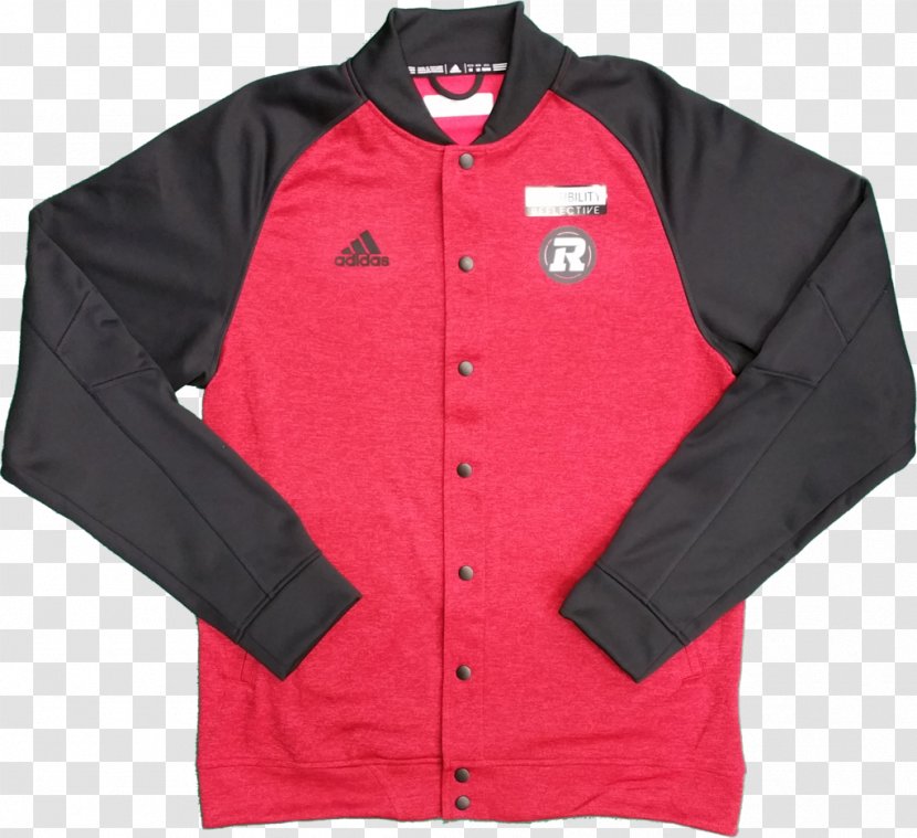 Jacket Ottawa Redblacks T-shirt Sleeve Adidas - Jersey Transparent PNG