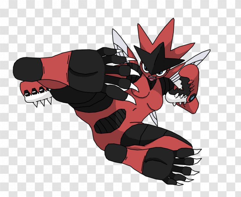 Scizor Scyther Cartoon Pokémon - Character - Pokemon Transparent PNG