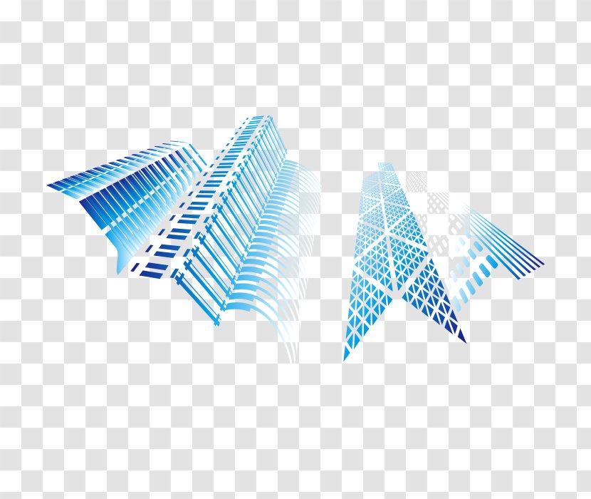 Silhouette Building Architecture - Logo - Blue Silhouettes Transparent PNG