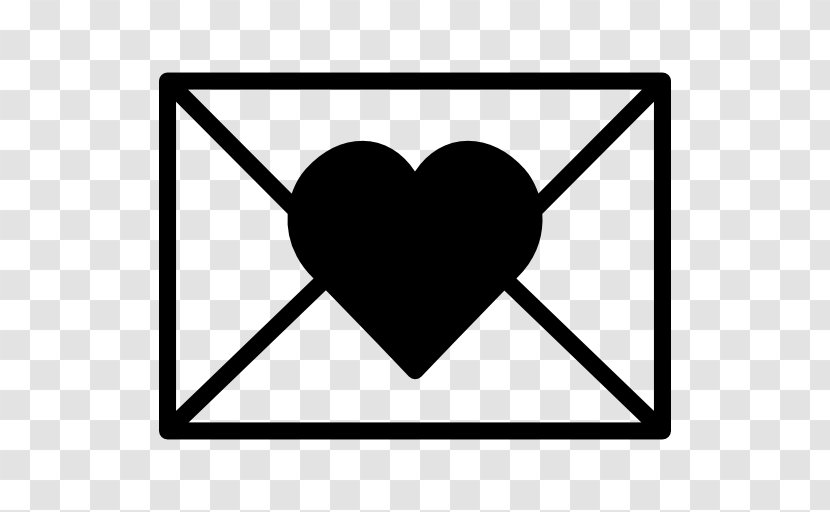 Love Letter - Watercolor - Black Heart Symbol Transparent PNG
