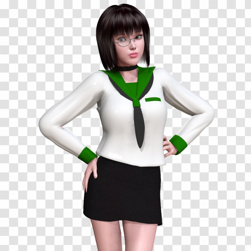 Sleeve Shoulder Costume - Neck - Green Transparent PNG