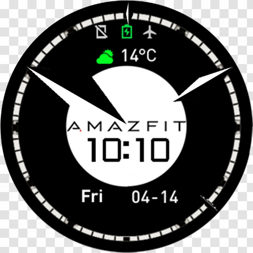 Logo Xiaomi Amazfit Pace Font - Time - Watch Face Transparent PNG
