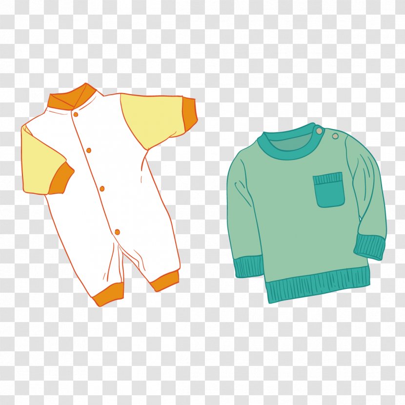 T-shirt Leotard - Orange - Vector Baby Transparent PNG