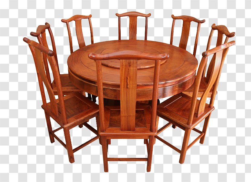 Table Chair Hotel Furniture - Mahogany Transparent PNG
