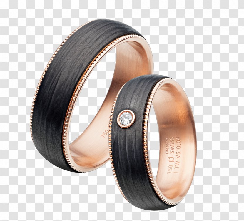 Wedding Ring Gold Carbon Fibers Schaffhausen Transparent PNG