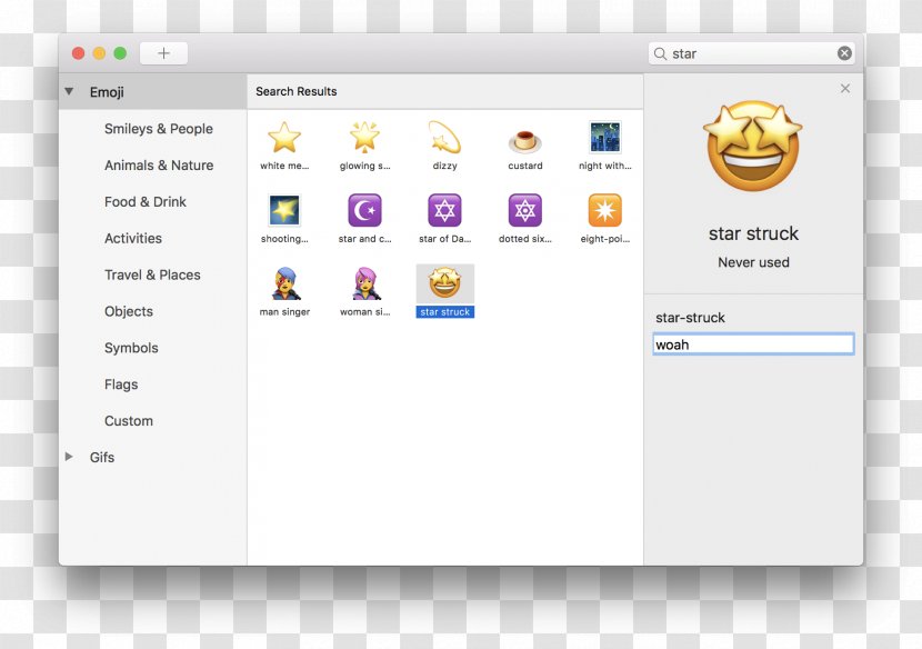 MacOS Emoji Keyboard Shortcut Computer Program - Text Transparent PNG