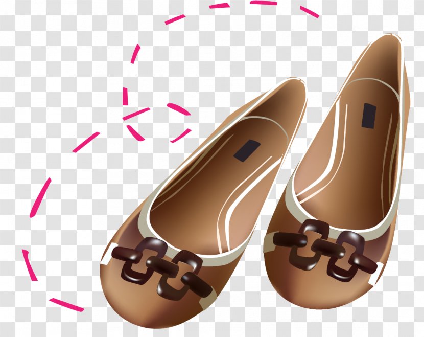 Ballet Flat Shoe High-heeled Footwear - Casual - Vector Women Shoes Transparent PNG