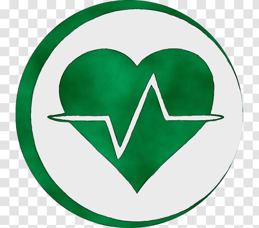 Green Symbol Logo Heart Emblem Transparent PNG