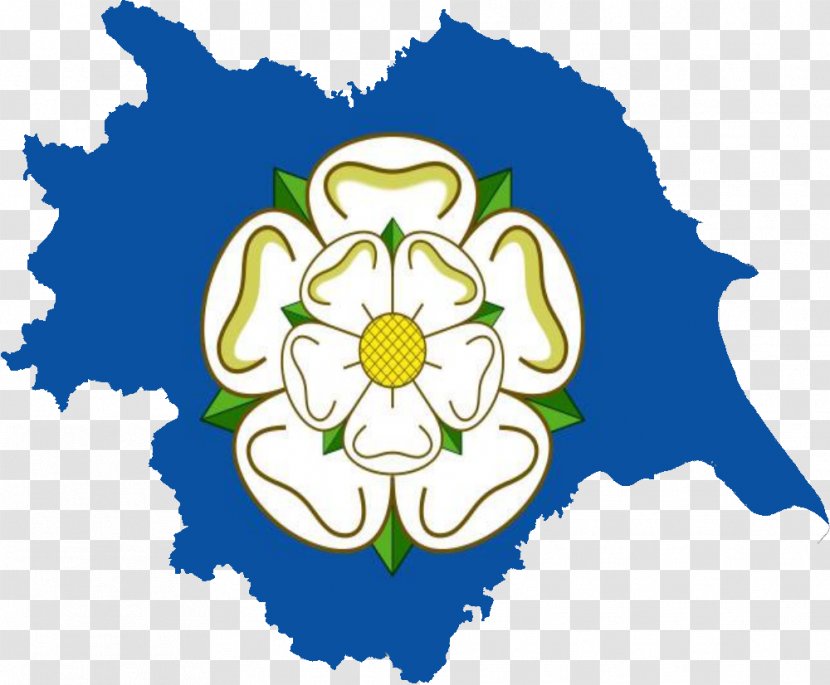 Flags And Symbols Of Yorkshire White Rose York Day - Cut Flowers Transparent PNG