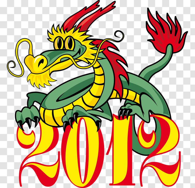 Chinese Dragon New Year Calendar - China Transparent PNG