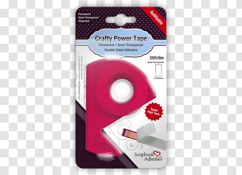 Adhesive Tape Paper Scrapbooking Double-sided - Tombow - Black Transparent PNG