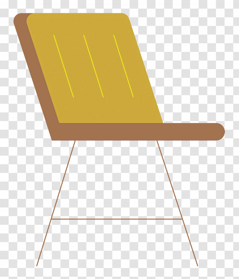 Plywood Chair Garden Furniture Furniture Yellow Transparent PNG