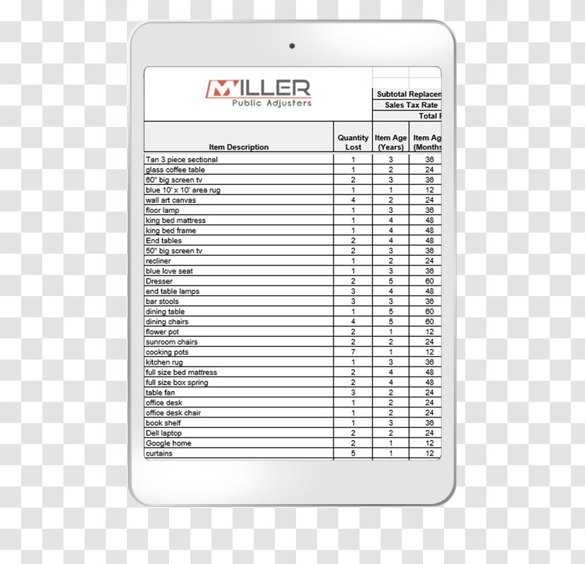 Document Personal Property Spreadsheet Microsoft Excel - Flower Transparent PNG