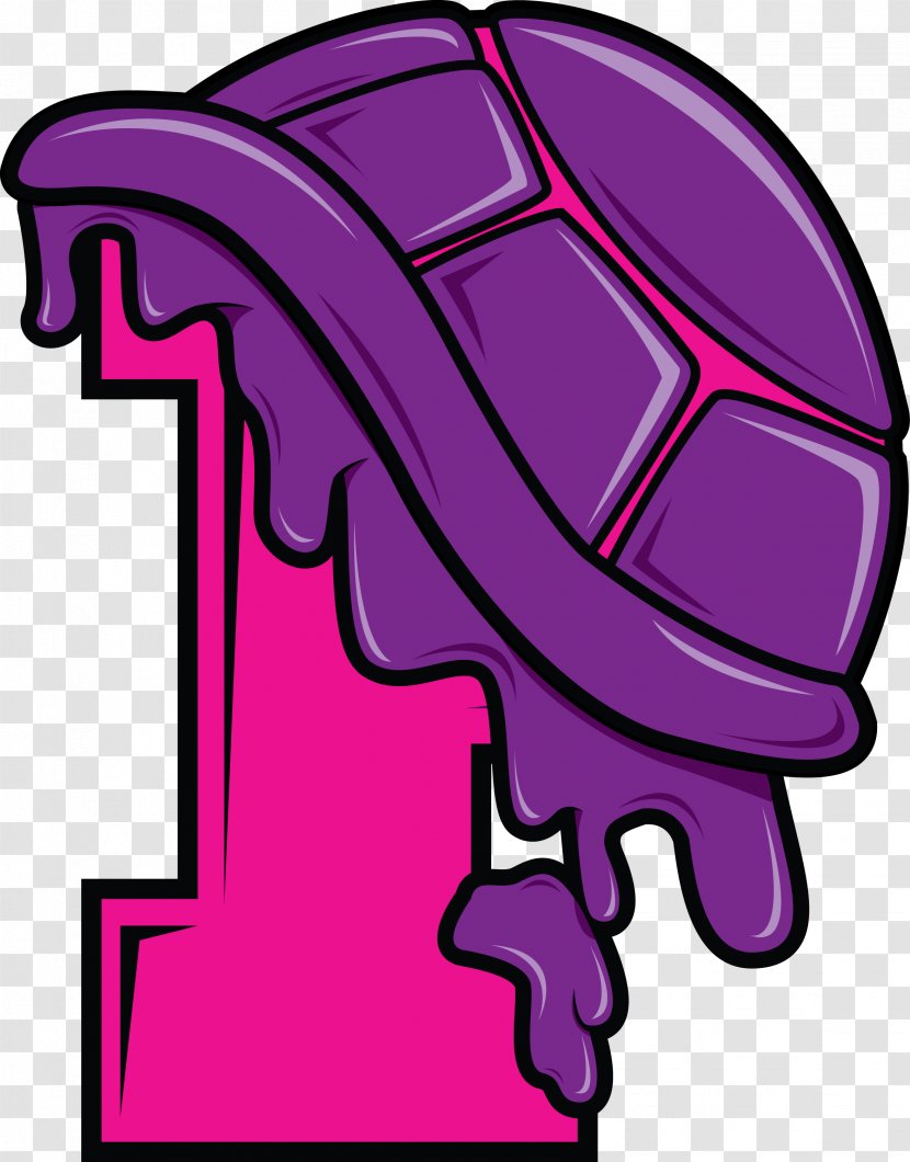 The Purple Turtles Pink Violet - Headgear Transparent PNG