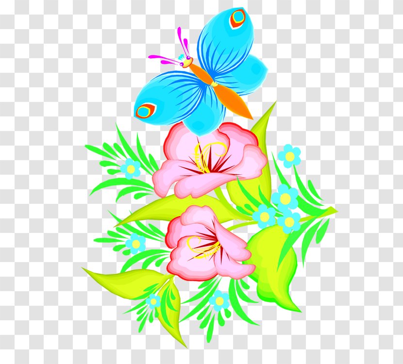 Butterfly Flower Clip Art - Flowering Plant Transparent PNG