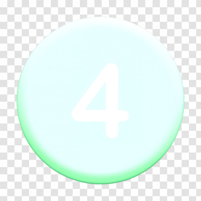 Four Icon Numbers - Green - Symmetry Sphere Transparent PNG