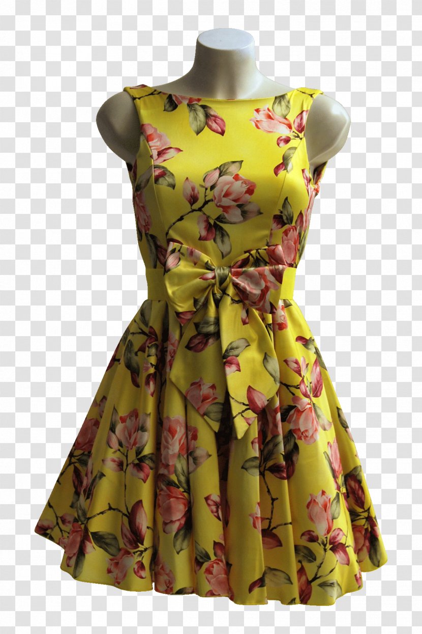 Yellow Cocktail Dress Party Duende - Acera Del DarroDress Transparent PNG