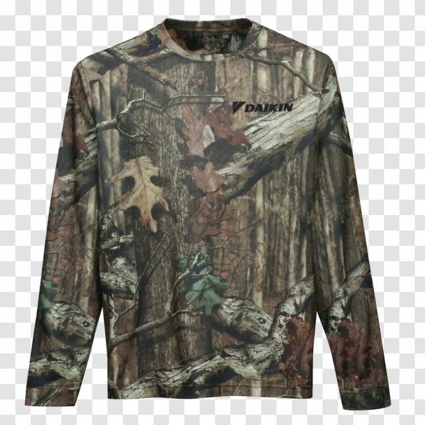 Long-sleeved T-shirt Clothing Military Camouflage - Mossy Oak Transparent PNG