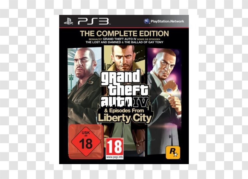 Grand Theft Auto IV: The Complete Edition Auto: Episodes From Liberty City Stories San Andreas Lost And Damned - Playstation 2 - 5 Transparent PNG