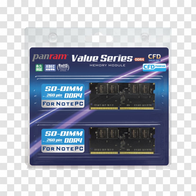 Laptop DDR4 SDRAM SO-DIMM Computer Data Storage - Personal Transparent PNG