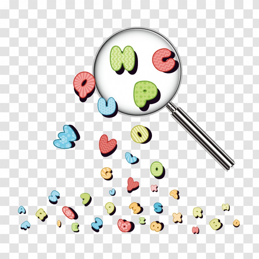 Magnifying Glass - Smiley - Creative Letters And Transparent PNG