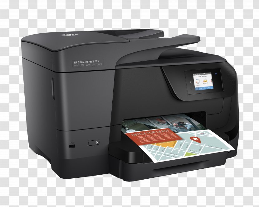 Hewlett-Packard HP Officejet Pro 8715 Multi-function Printer - Printing - Hewlett-packard Transparent PNG