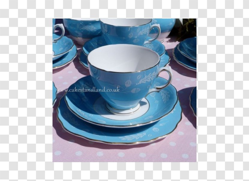 Coffee Cup Porcelain Saucer Ceramic Pottery - Material - Blue And White Plate Transparent PNG