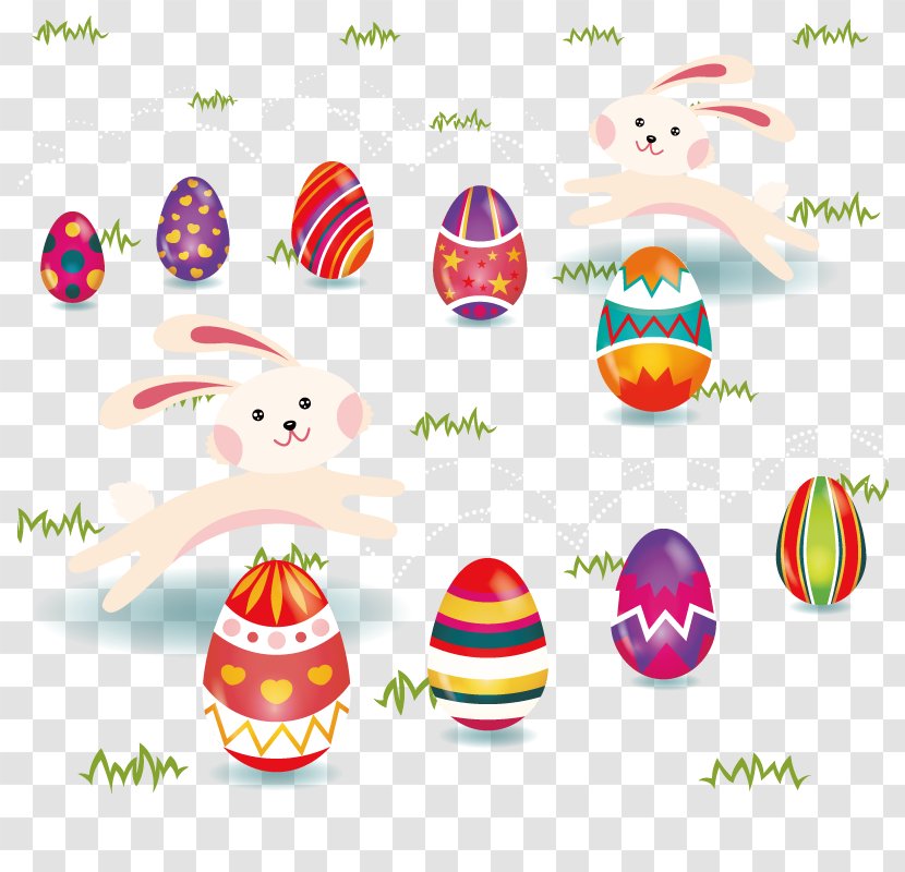 Easter Bunny Egg Rabbit Illustration Transparent PNG