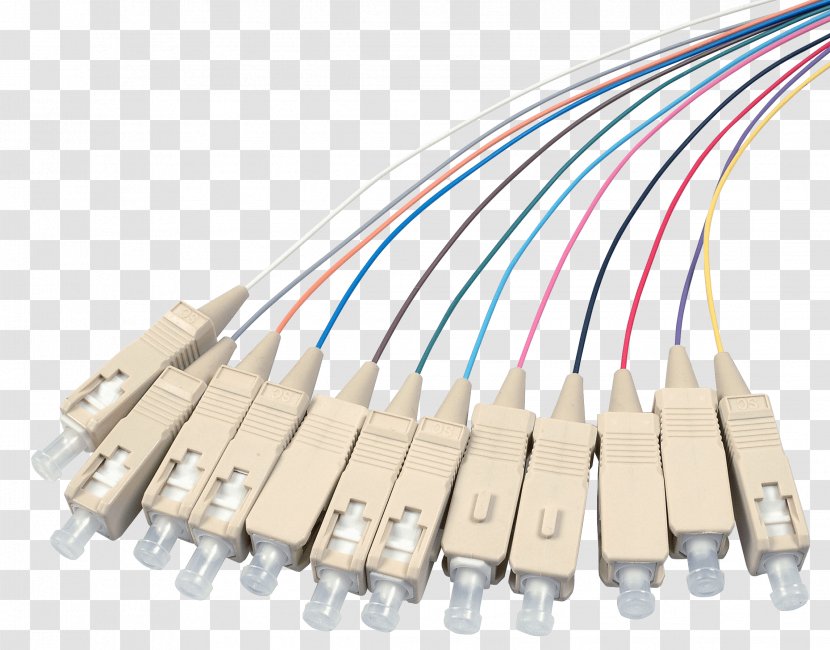 Multi-mode Optical Fiber Cable Termination Computer Network - Electrical - Pigtail Transparent PNG