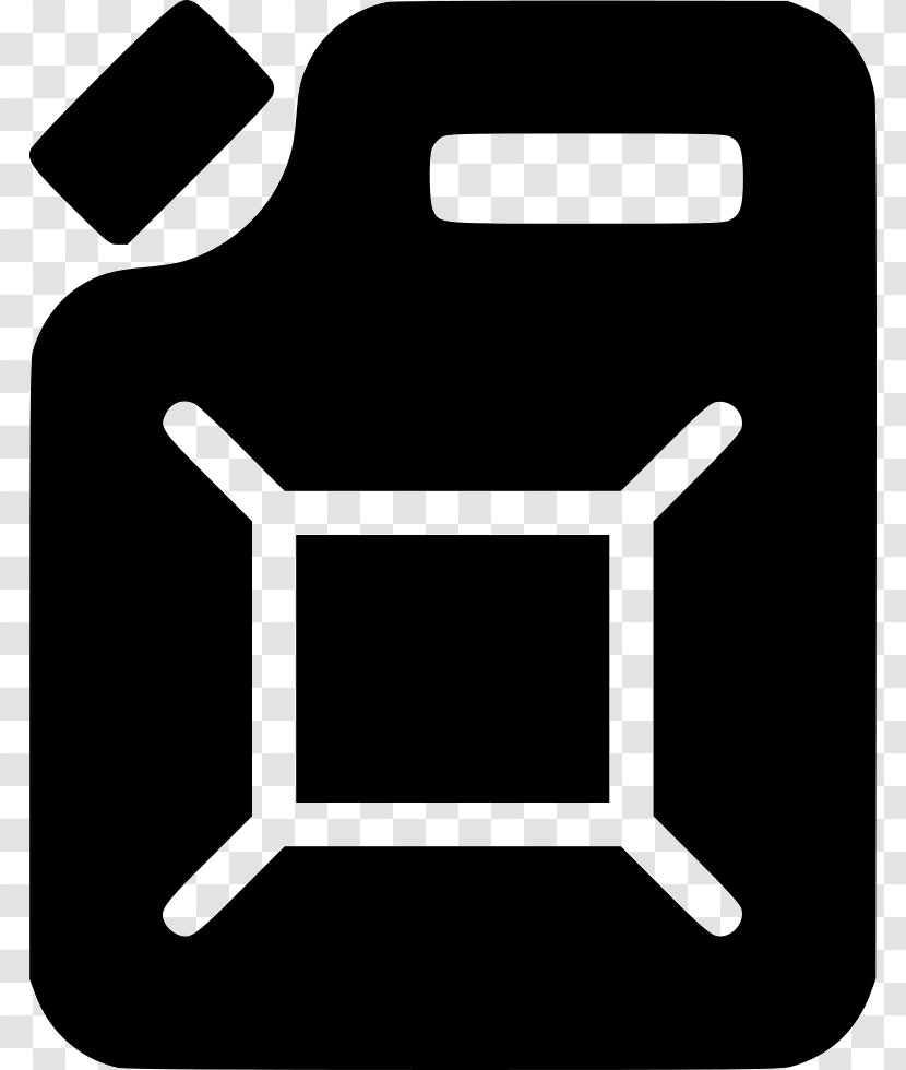 Jerrycan Gasoline - Black And White Transparent PNG
