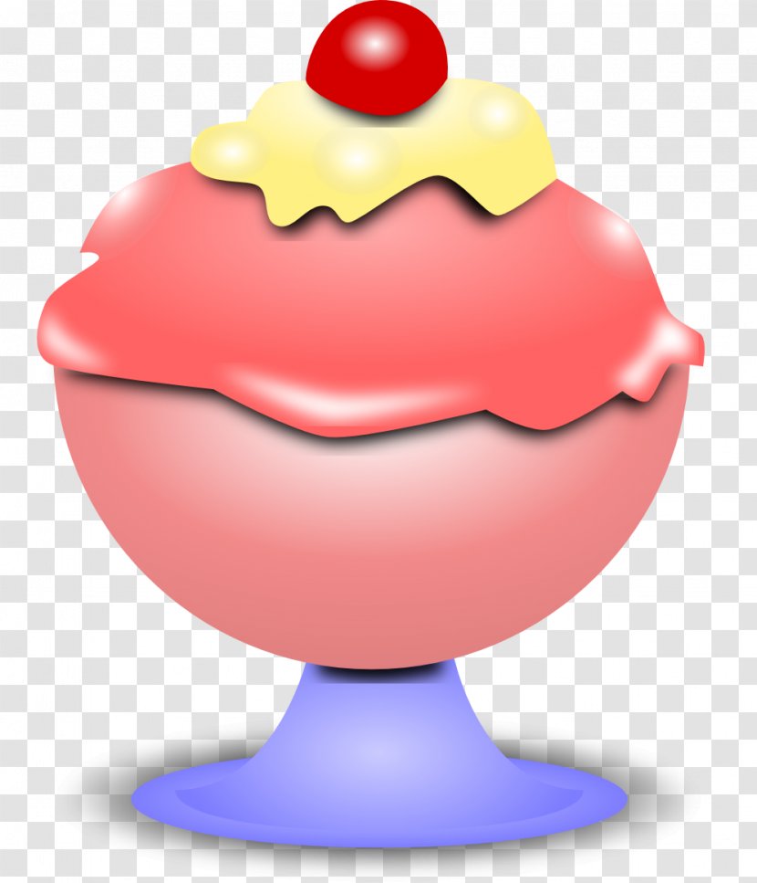 Ice Cream Cone Sundae Clip Art - Strawberry - Icecream Cliparts Transparent PNG