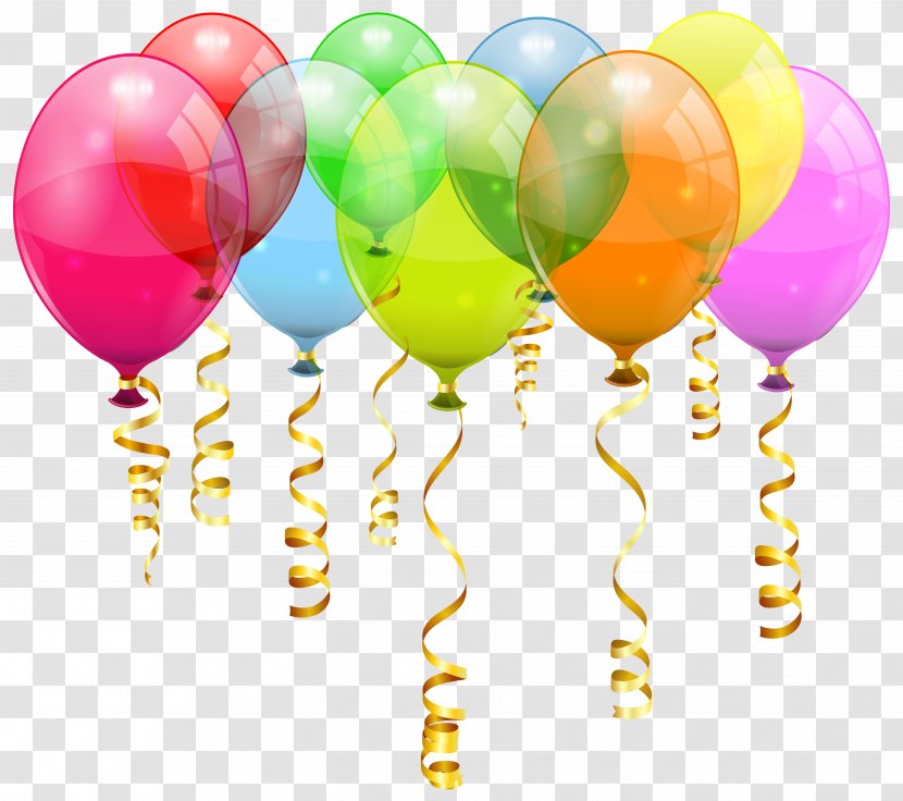 Balloon Birthday Stock Photography Clip Art - Party - Colorful Bunch Clipart Image Transparent PNG
