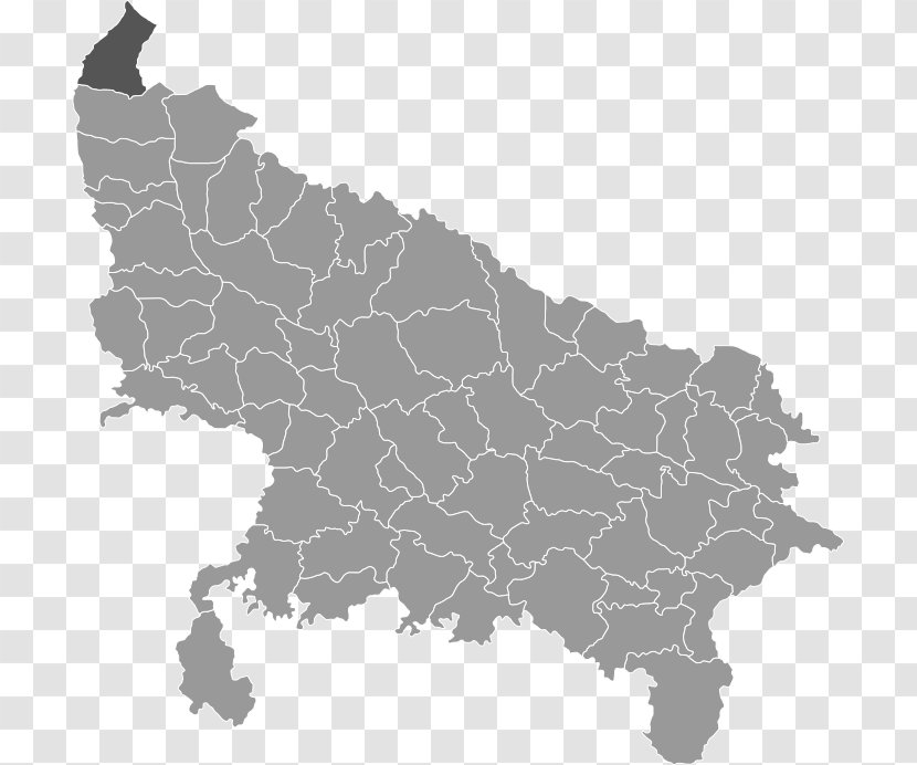 Uttar Pradesh Vector Graphics Blank Map Clip Art Transparent PNG