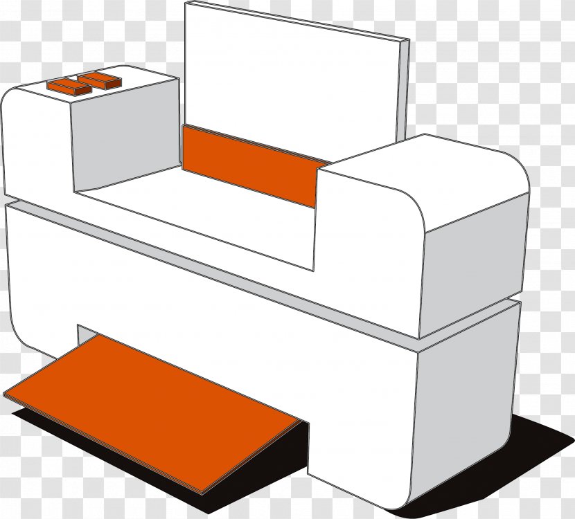 Table Desk - 3d Computer Graphics - Yellow Printer Transparent PNG